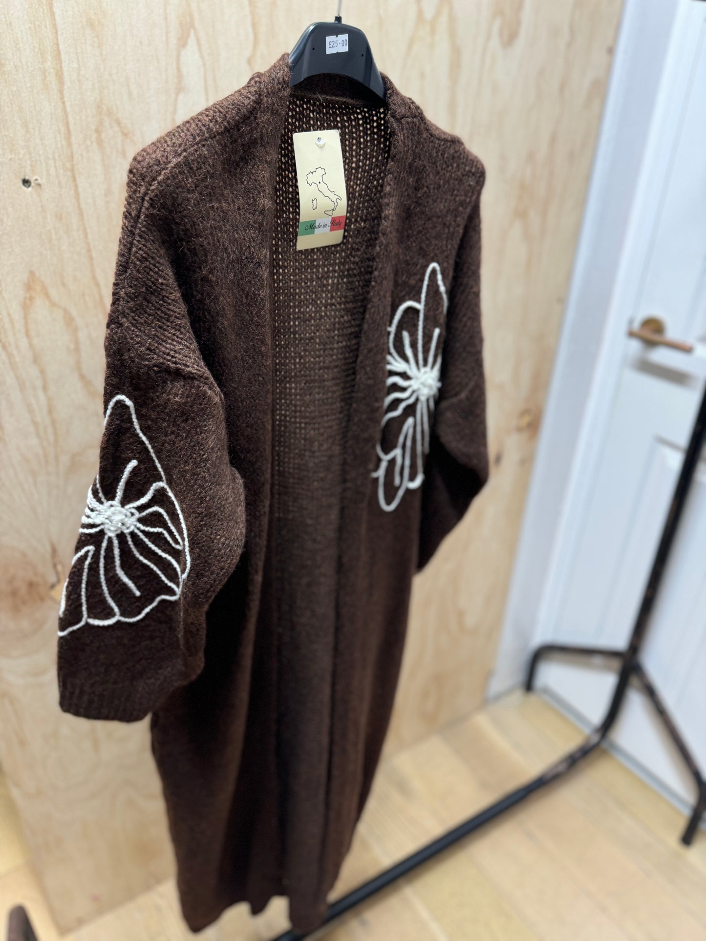 FLOWER CARDIGAN (Cofee)