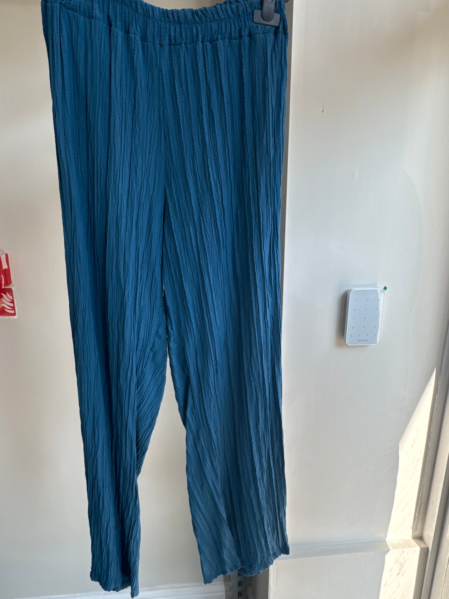 CRINKLE CO ORD BABY BLUE
