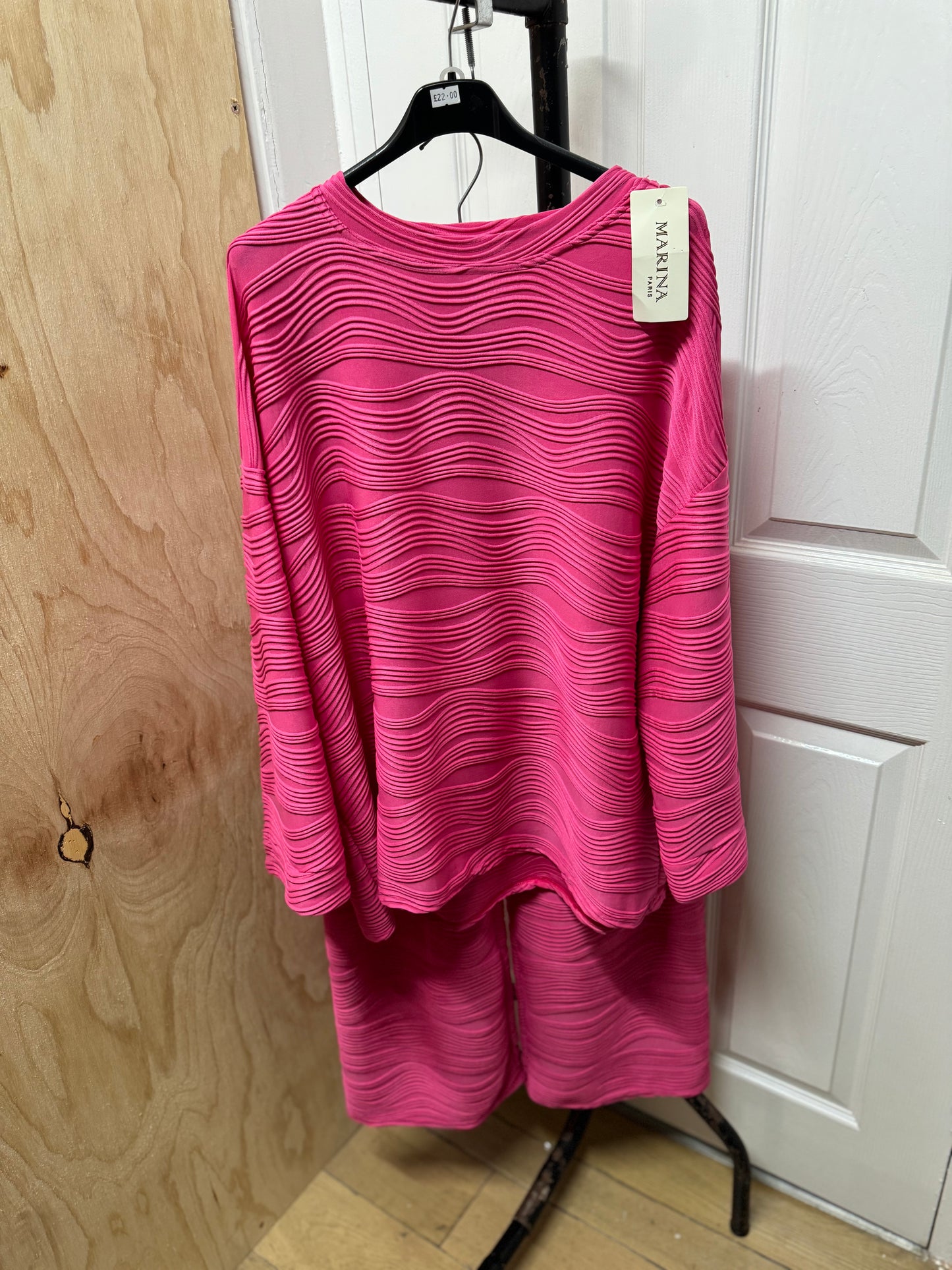 FLARED WINTER CO ORD (pink)