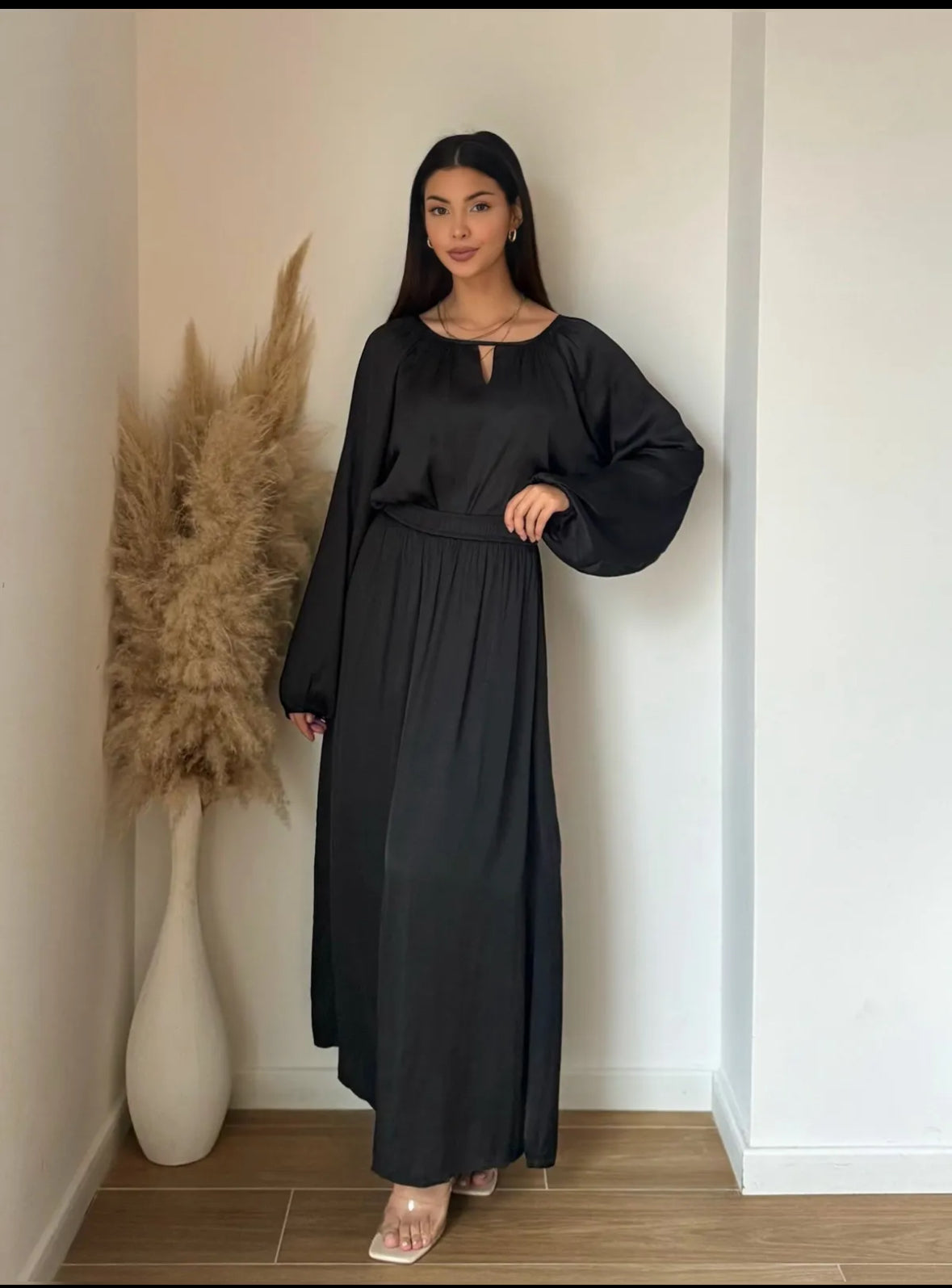 SKIRT CO ORD(BLACK)