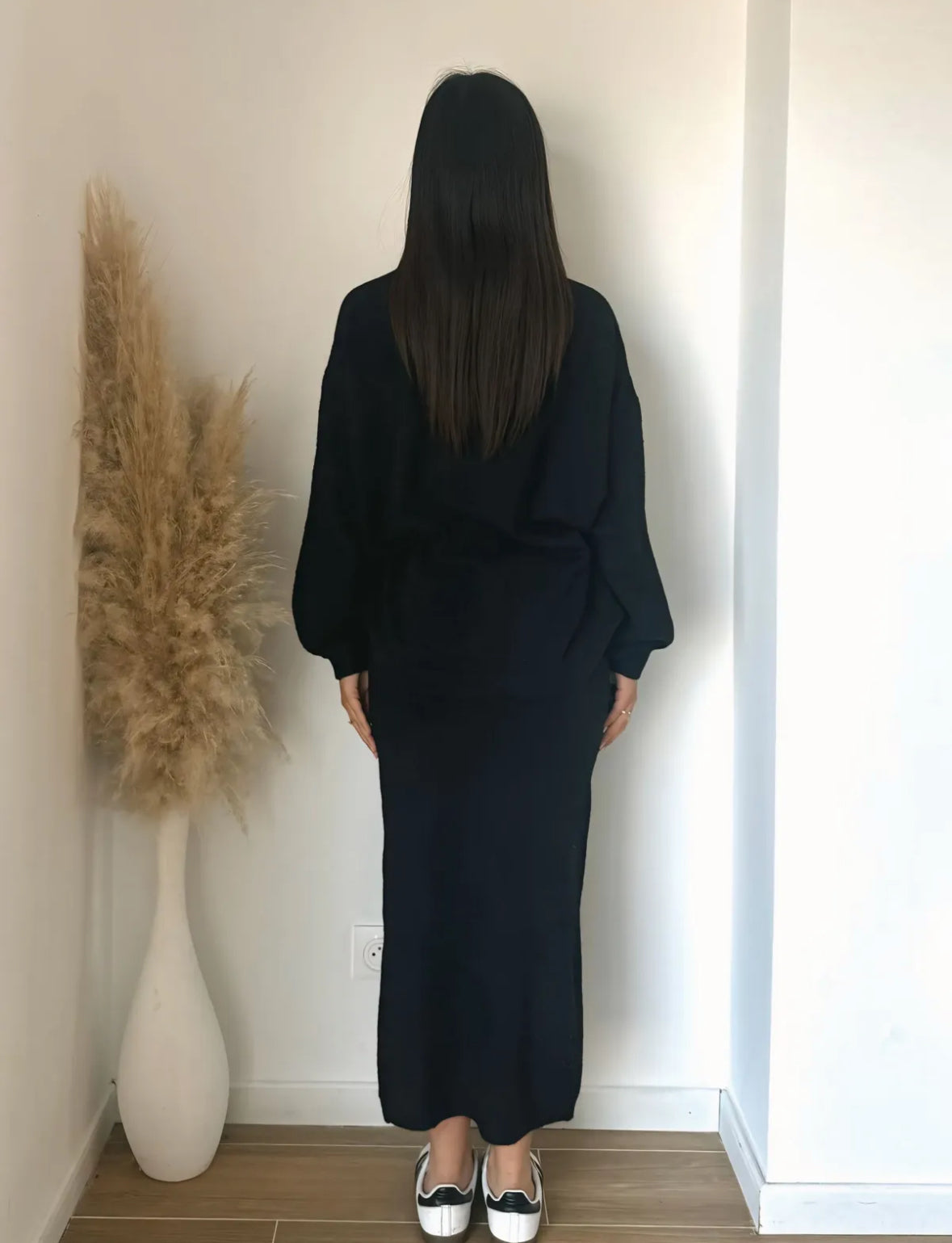 WINTER SKIRT CO ORD (BLACK)