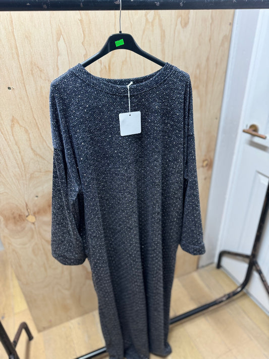 DIAMOND STUNNED POCKET ABAYA(Navyblue)