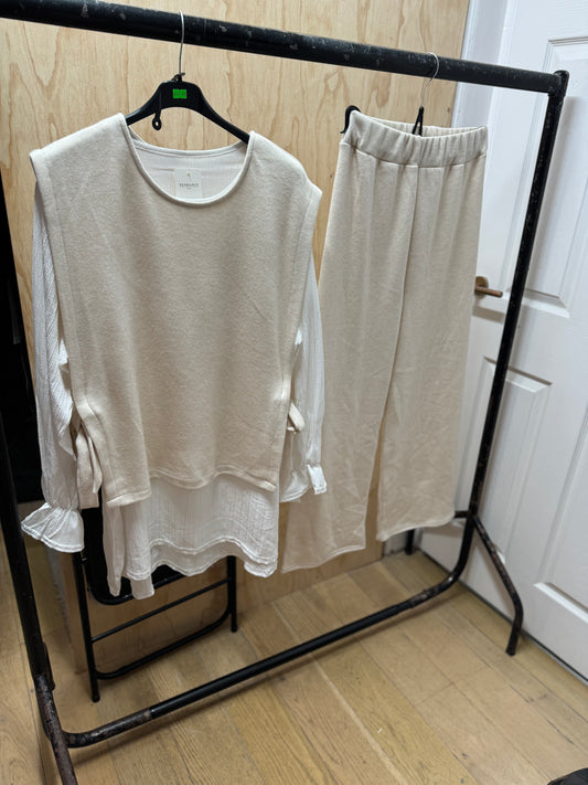 3 PIECE SWEATER SET(beige)