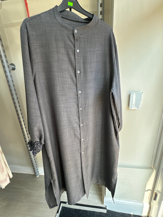 LONG CO ORD DARK GREY with cuffed sleeves