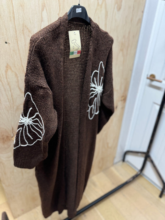 FLOWER CARDIGAN (Cofee)