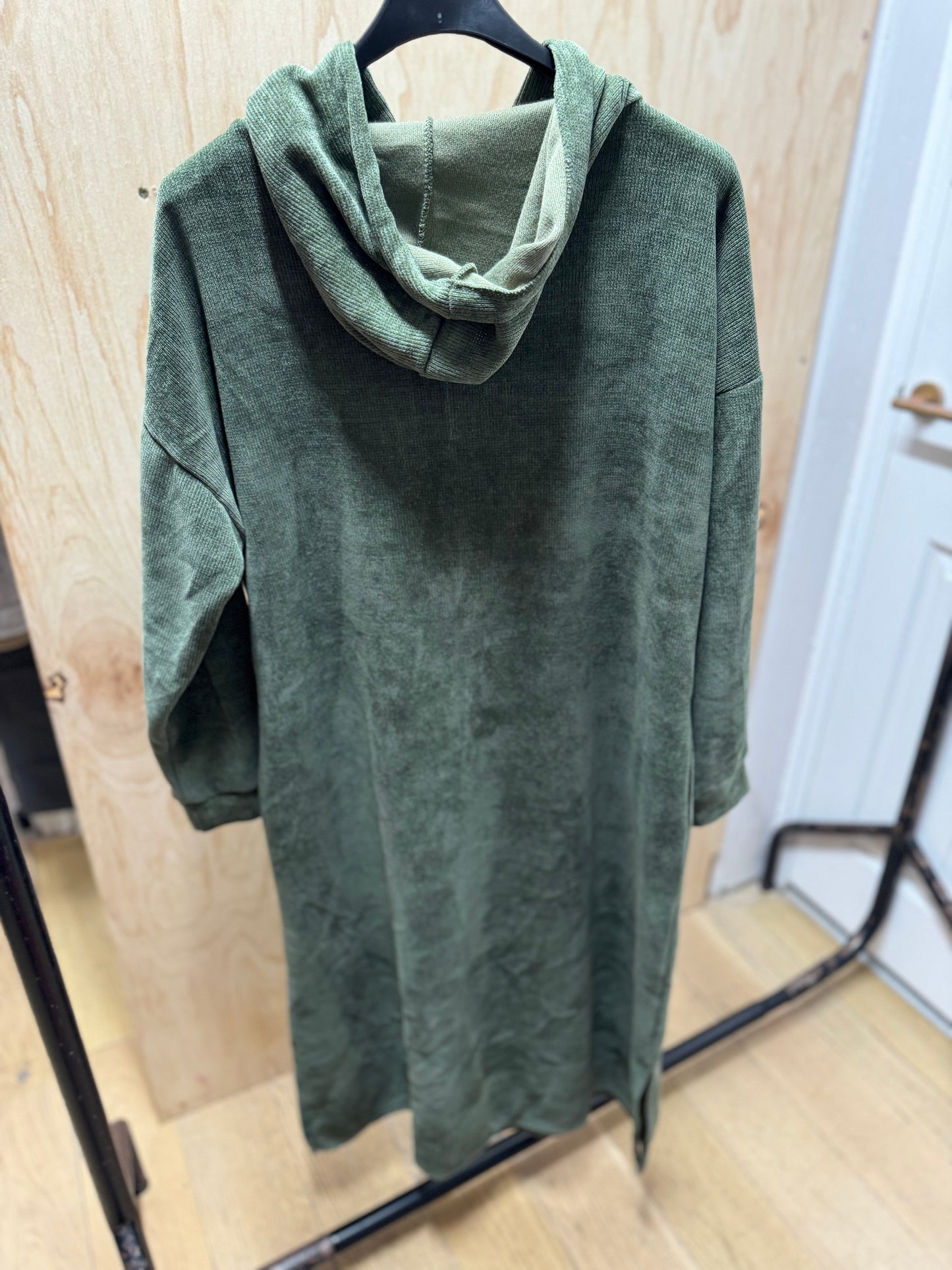 HOODIE DRESS W POCKETS