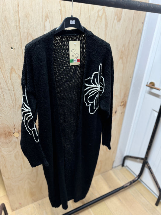 FLOWER CARDIGAN (Black)
