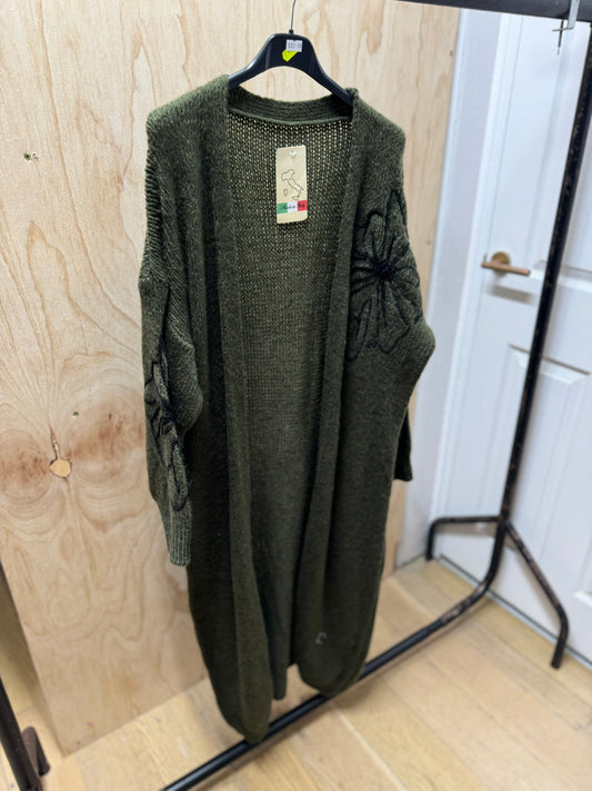 FLOWER CARDIGAN (Green )