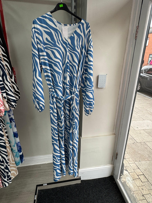 Zebra Print Maxi Dress Poly Cotton Super Soft Material