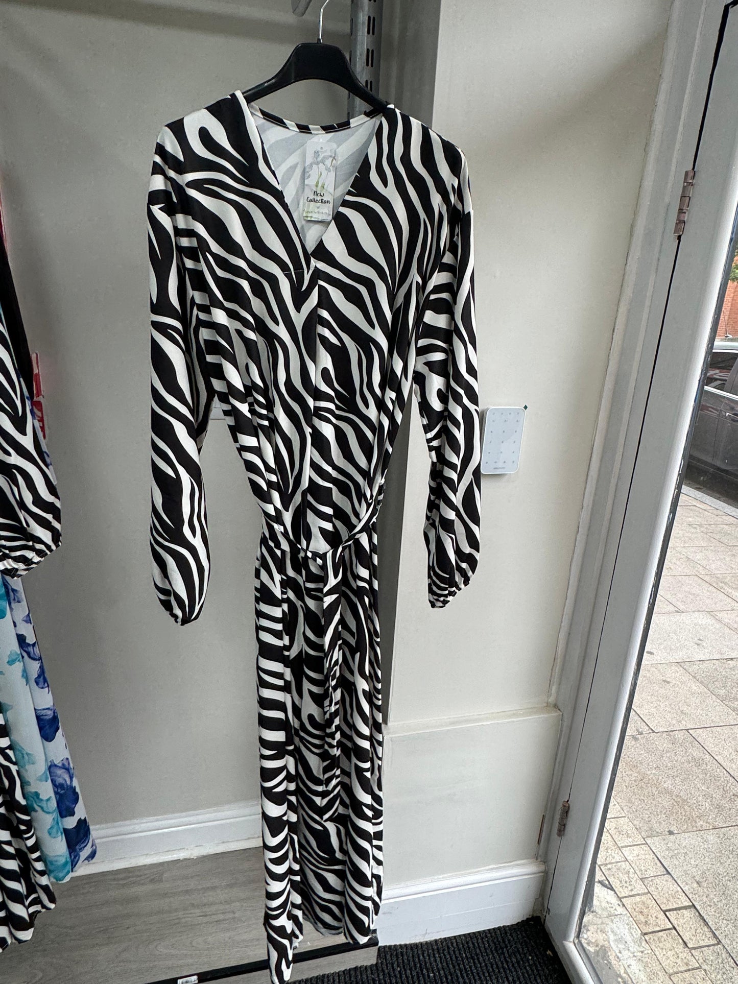Zebra Print Maxi Dress Poly Cotton Super Soft Material