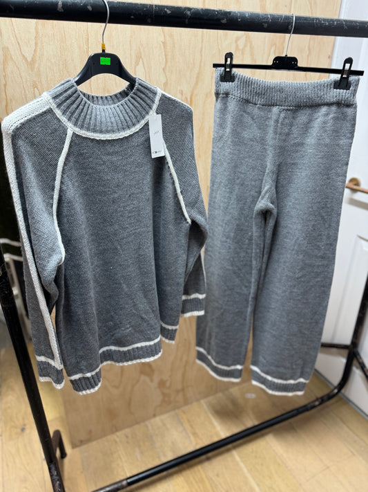 HIGH NECK CO ORD(Grey)