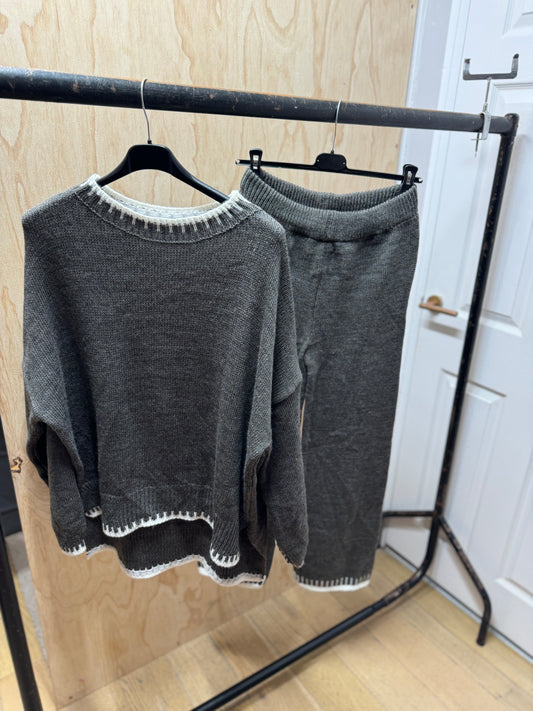 WINTER KNITTED CO ORD (GREY)