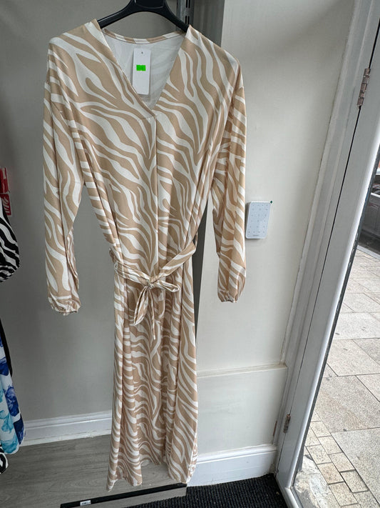 Zebra Print Maxi Dress Poly Cotton Super Soft Material