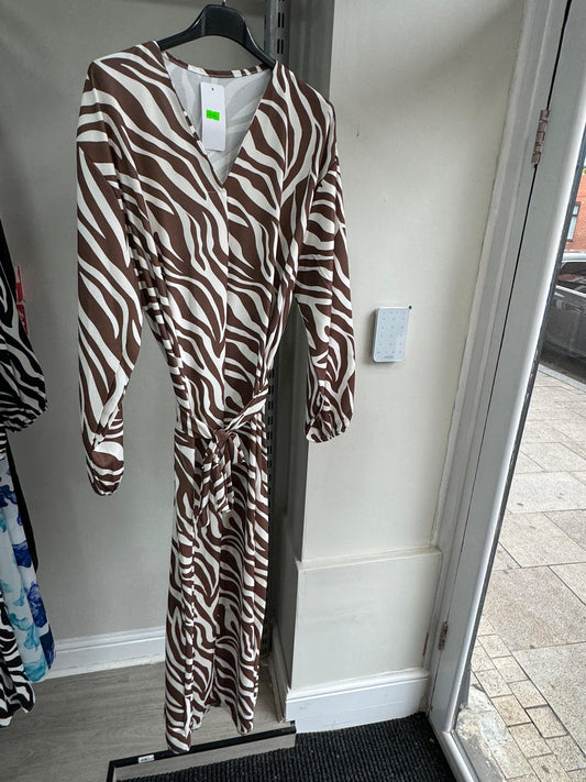 Zebra Print Maxi Dress Poly Cotton Super Soft Material