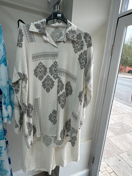 Linen Printed Co-Ord