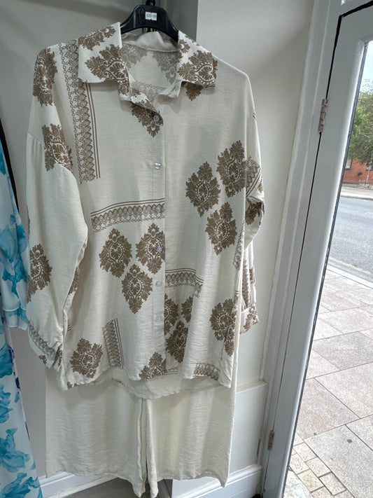 Linen Printed Co-Ord