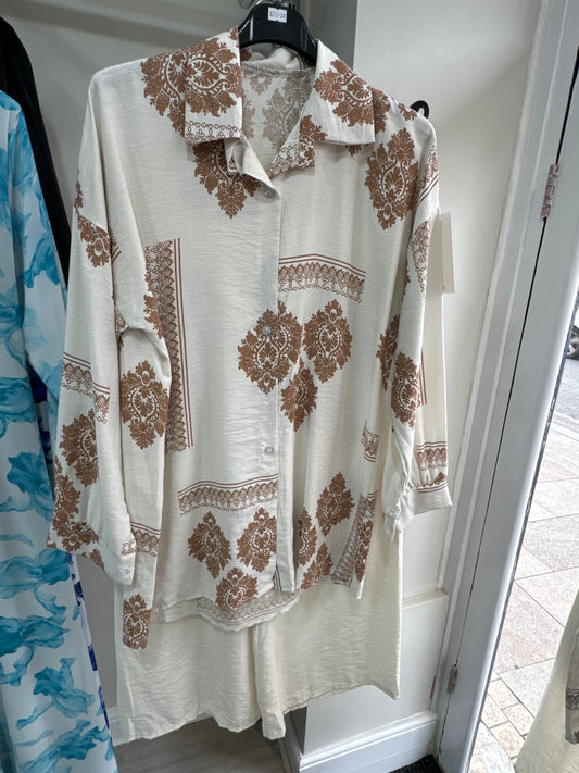 Linen Printed Co-Ord