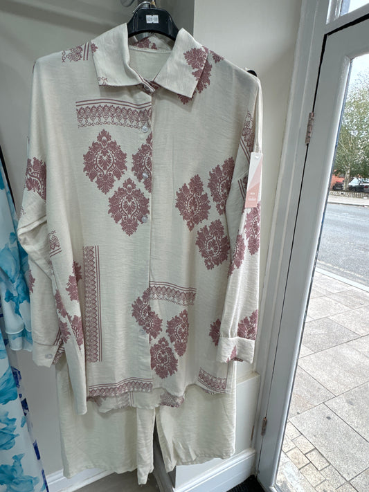 Linen Printed Co-Ord